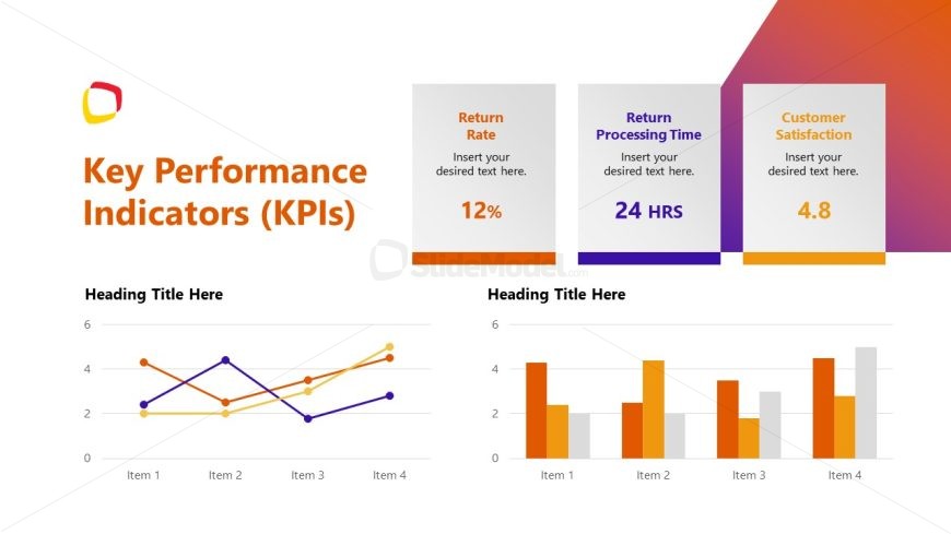 Creative KPIs Slide for Reverse Logistics Presentation