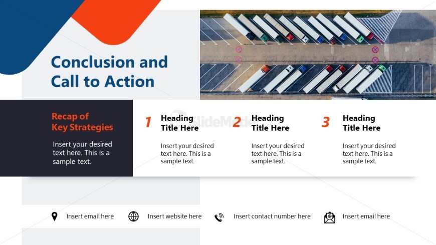 Recap & CTA Slide - Supply Chain Optimization Template