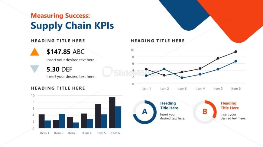 Slide with Data Visualizations PPT Slide