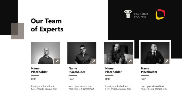 Our Team of Experts – Project Proposal PPT Template