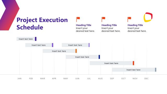 Project Execution Schedule Slide PPT Template