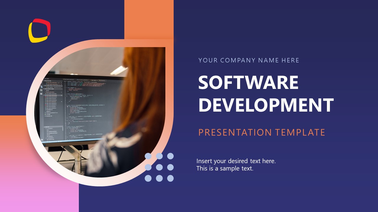 Title Slide for Software Development Template