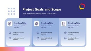 Project Goals Slide for Software Development Template