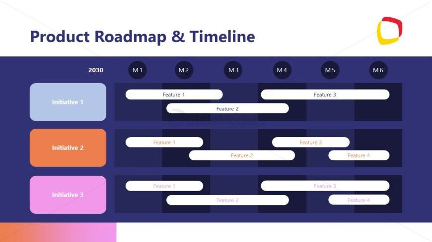 Creative Slide for Product Roadmap Presentation