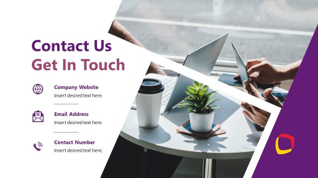 Contact Us Slide – Process Improvement Project Presentation