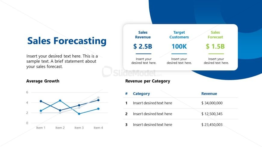 Line Chart PPT Slide - Expansion Project Template