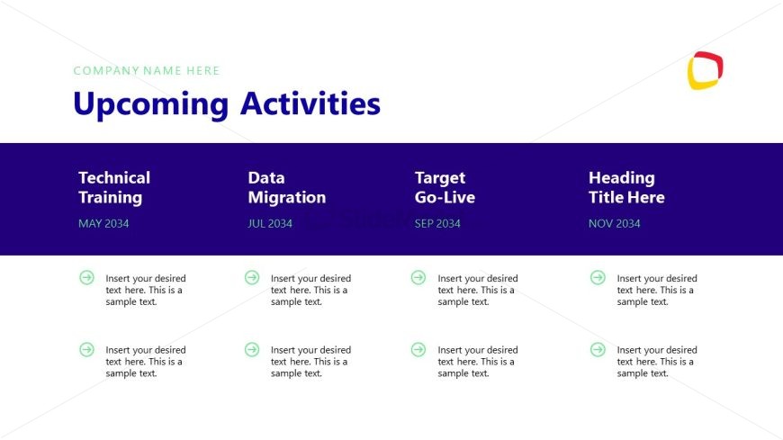 Steering Committee Slide with Placeholder Text 