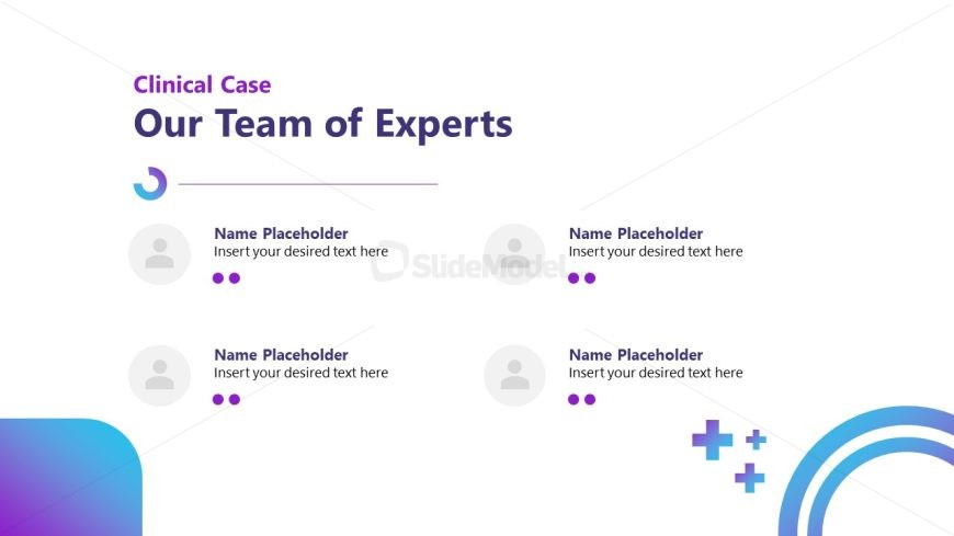 Editable Team Presentation Slide for Clinical Presentation