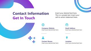 Contact Information Slide for Clinical Case Presentation Template