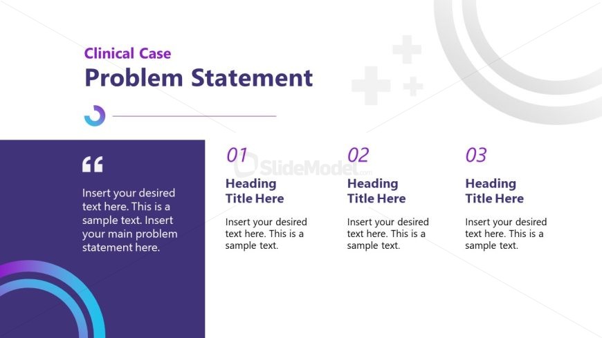 Problem Statement Slide with Numbers & Sections