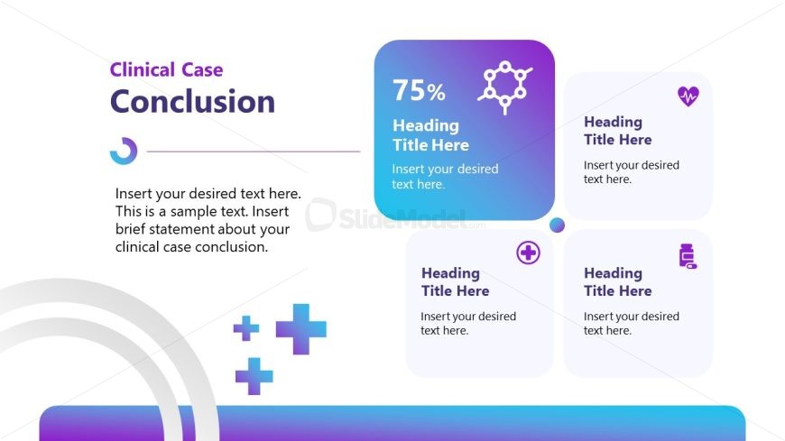 Creative Icons Slide for Presenting Conclusion