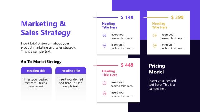Marketing & Sales Strategy Slide Template