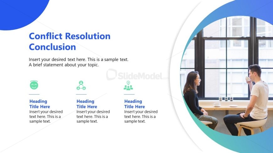 Customizable Conflict Resolution Template PPT Slide