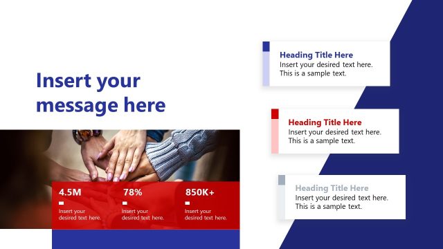 Statistical Value Presentation Slide for Political Campaign