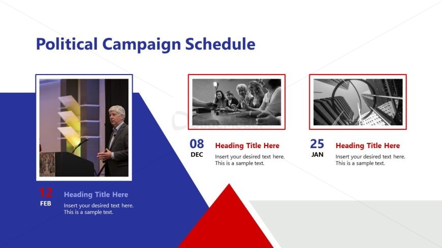 Editable Political Campaign Slide for PowerPoint 