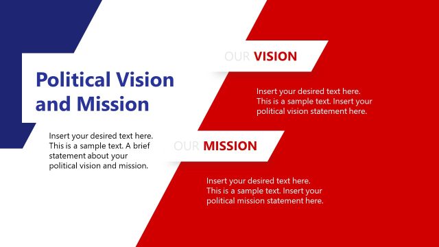 Vision and Mission Presentation Slide – Political Campaign Template