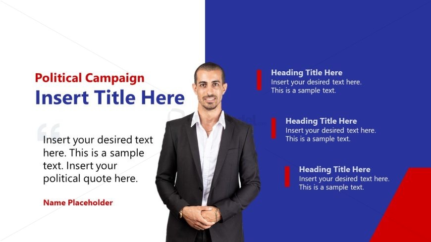 Political Campaign PPT Slide Template 