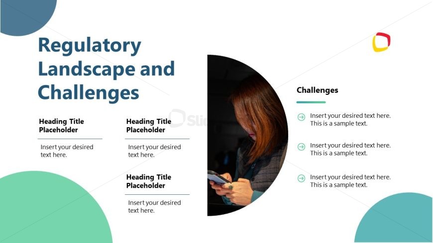 Modern Slide for Regulatory Landscape & Challenges Presentation Slide