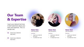 Circular Images for Business Teams - Social Media Proposal Template 