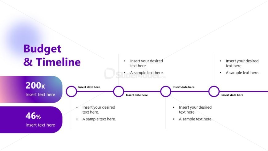 Budget Timeline Slide - Social Media Proposal Template