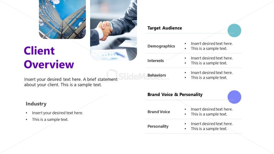 Social Media Proposal Template Layout