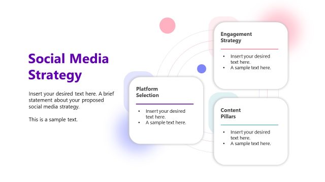 Strategy Presentation Slide – Social Media Proposal Template for PowerPoint