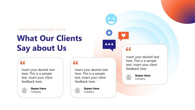 Client Feedback Slide PPT Template