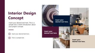 Interior Design Project PPT Slide Template 