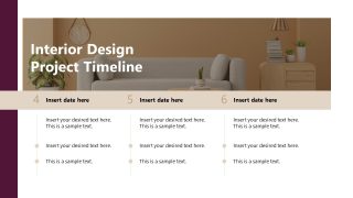 Interior Design Project Template - Timeline Diagram Slide 