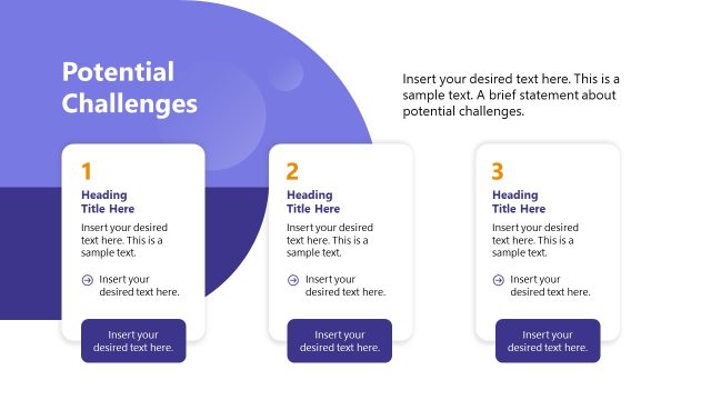 Potential Challenges Slide – Business Conference Template
