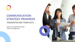 Communication Strategy Progress Presentation Template