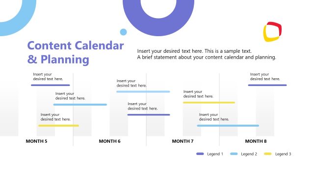 Content Planning Presentation Slide – Communication Strategy Progress Template