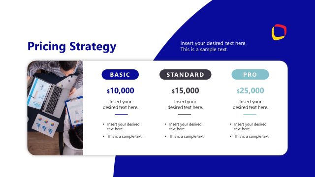 Editable Pricing Table Slide for Go To Market Strategy Presentation