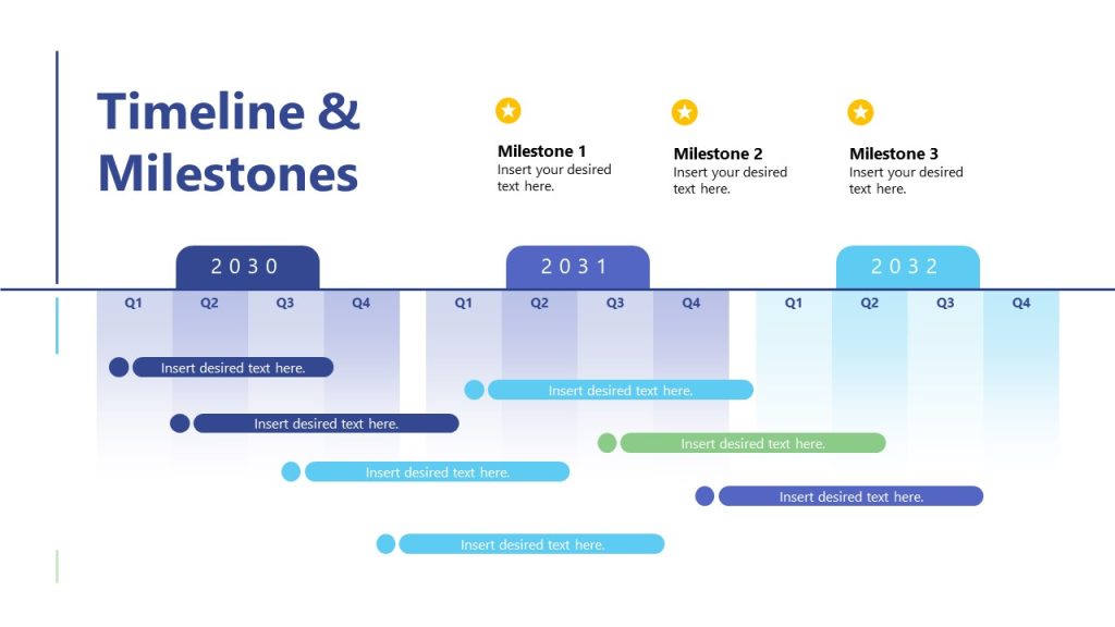 Timelines & Milestones PowerPoint Template Slide - SlideModel