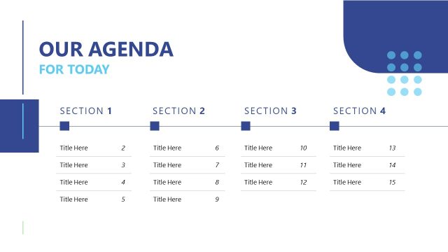 Our Agenda Slide – Chapter 11 Bankruptcy Template