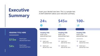 Executive Summary Slide - Chapter 11 Bankruptcy Template 