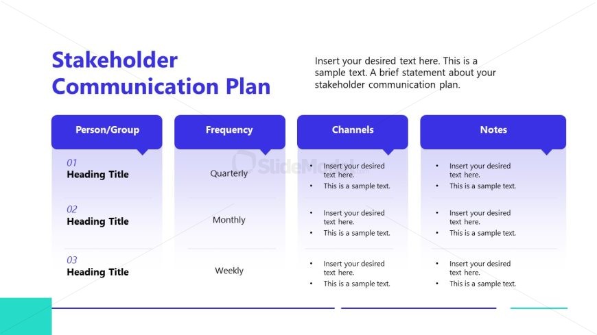 Four Columns Diagram Slide for Business Turnaround Template