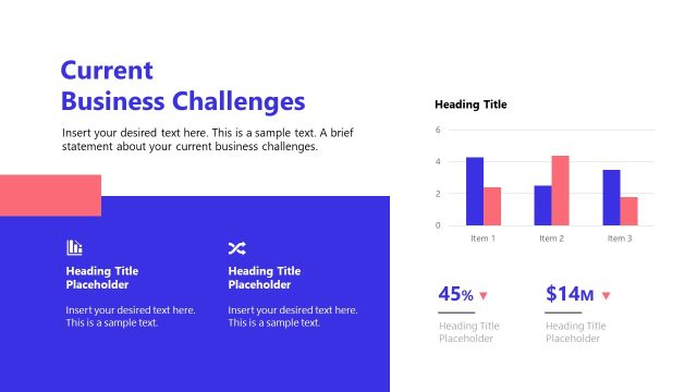 Editable Current Business Challenges Slide