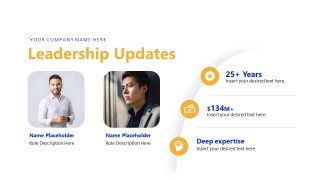 Leadership Slide - Investor Report Template 