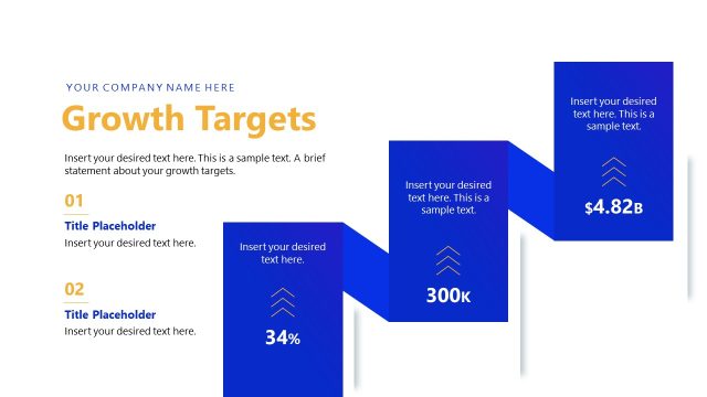 Growth Targets Presentation – Investor Report Slide Template