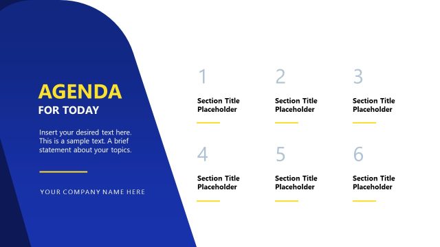 Agenda Slide – HR Transformation PPT Slide Template