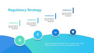 Four Infographic Icons for Strategy Presentation 