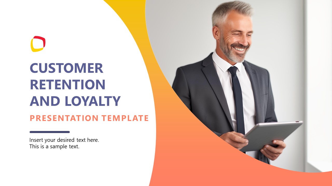 Customer Retention & Loyalty Strategy PowerPoint Template
