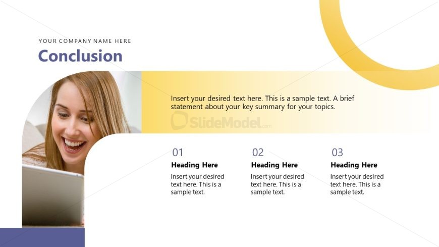 Editable Conclusion Slide - Customer Retention Template