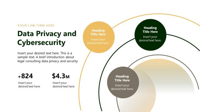Editable Data Privacy & Cybersecurity Slide