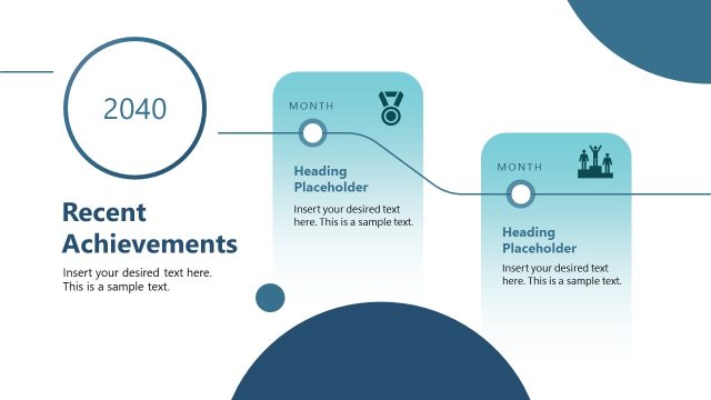 Recent Achievements PowerPoint Slide for Company Timeline