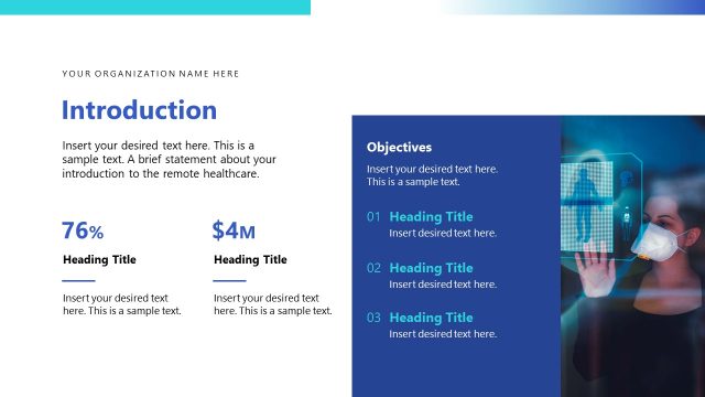 Introduction Slide – Remote Healthcare Solutions Template