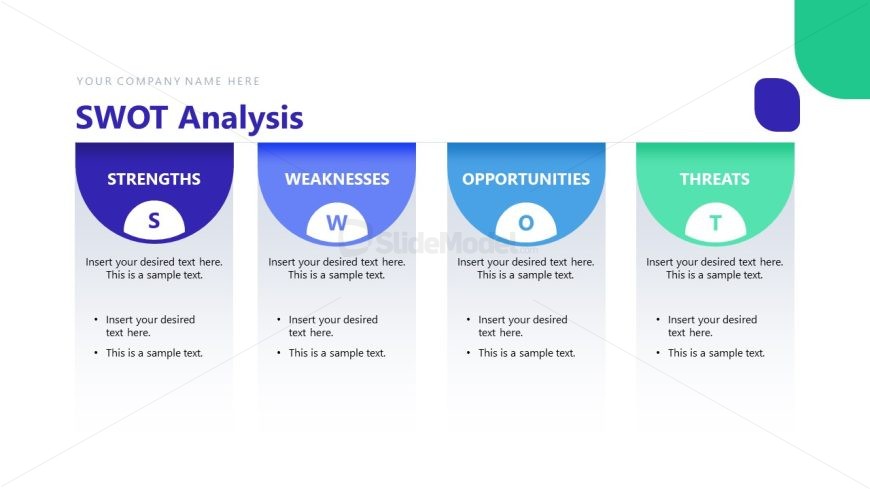 Slide with Four Columns - Client Consulting Presentation
