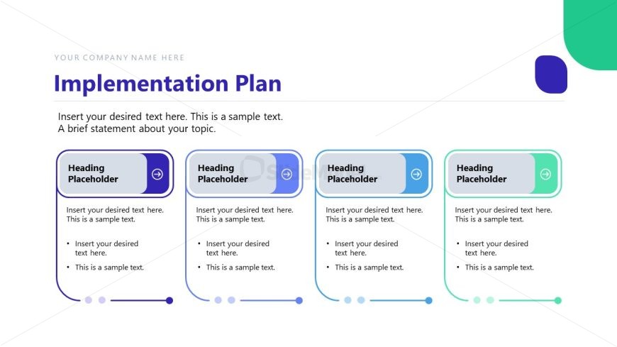 Client Consulting Slide - Implementation Plan Diagram