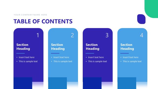 Table of Contents Slide Client Consulting Template SlideModel